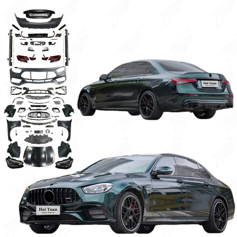 

Car Wide Body Kit for E Class W213 2017-2020 Upgrade E63 2023 Original Wide Body Kits Car Front Rear Bumper