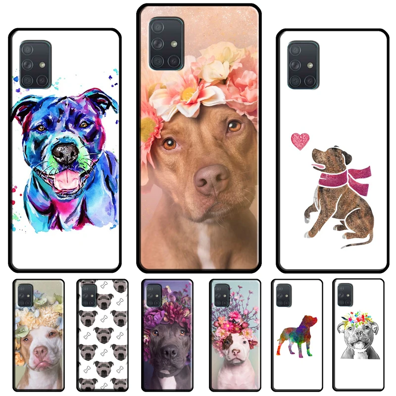 Staffordshire Bull Terrier Staffy dog Case For Samsung A54 A34 A14 A24 A12 A22 A32 A42 A52 A51 A71 A50 A70 A13 A23 A33 A53 Cover