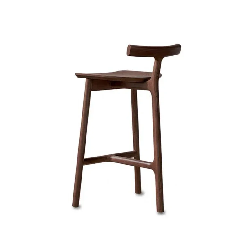 

Nordic High Design Dining Chairs Kitchen Bar Design Wooden Fashionable Bar Stool Home Living Room Taburetes Para Bar