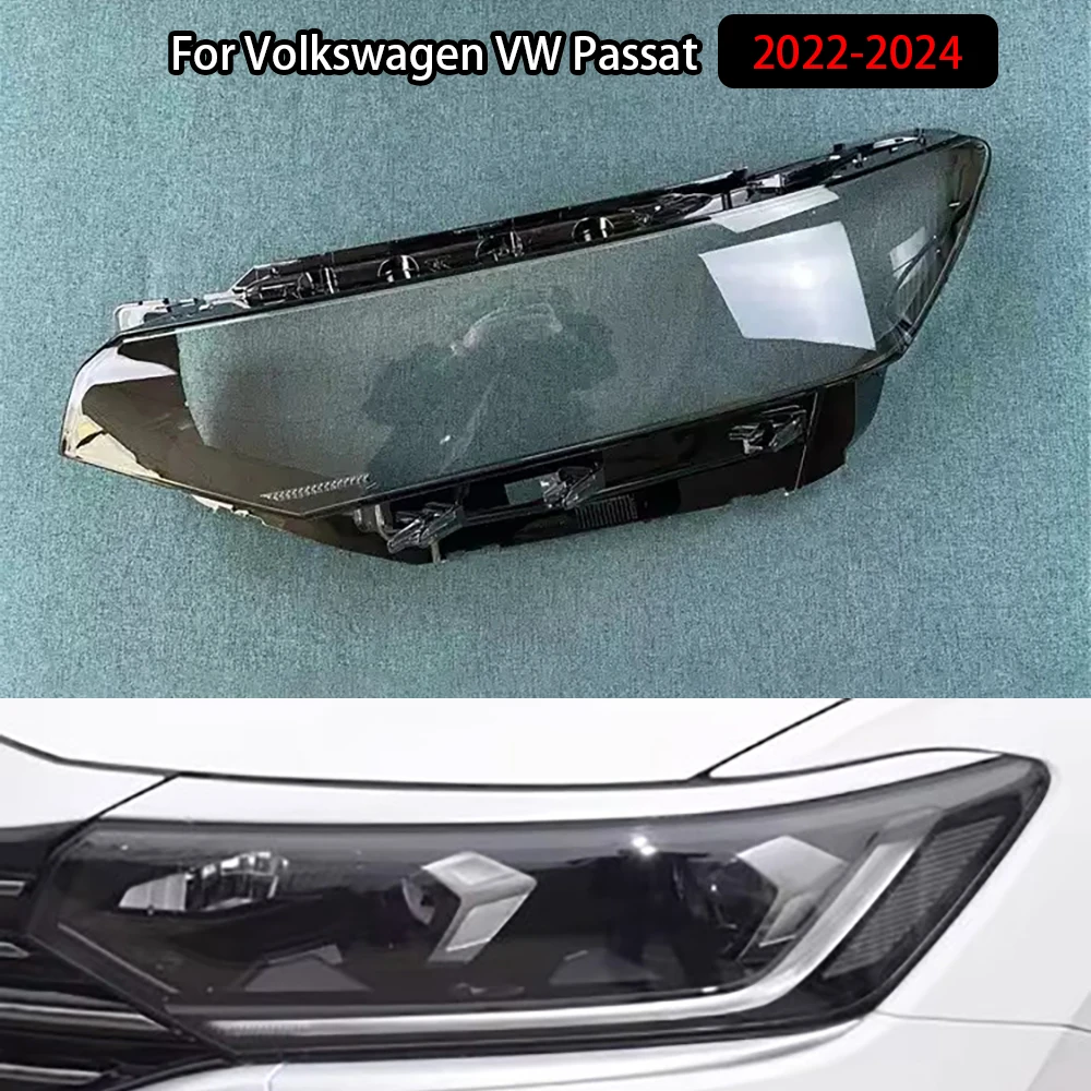 

Для Volkswagen VW Passat 2022-2024 корпус линзы для фар, прозрачная крышка фары, замена оригинального абажура из плексигласа