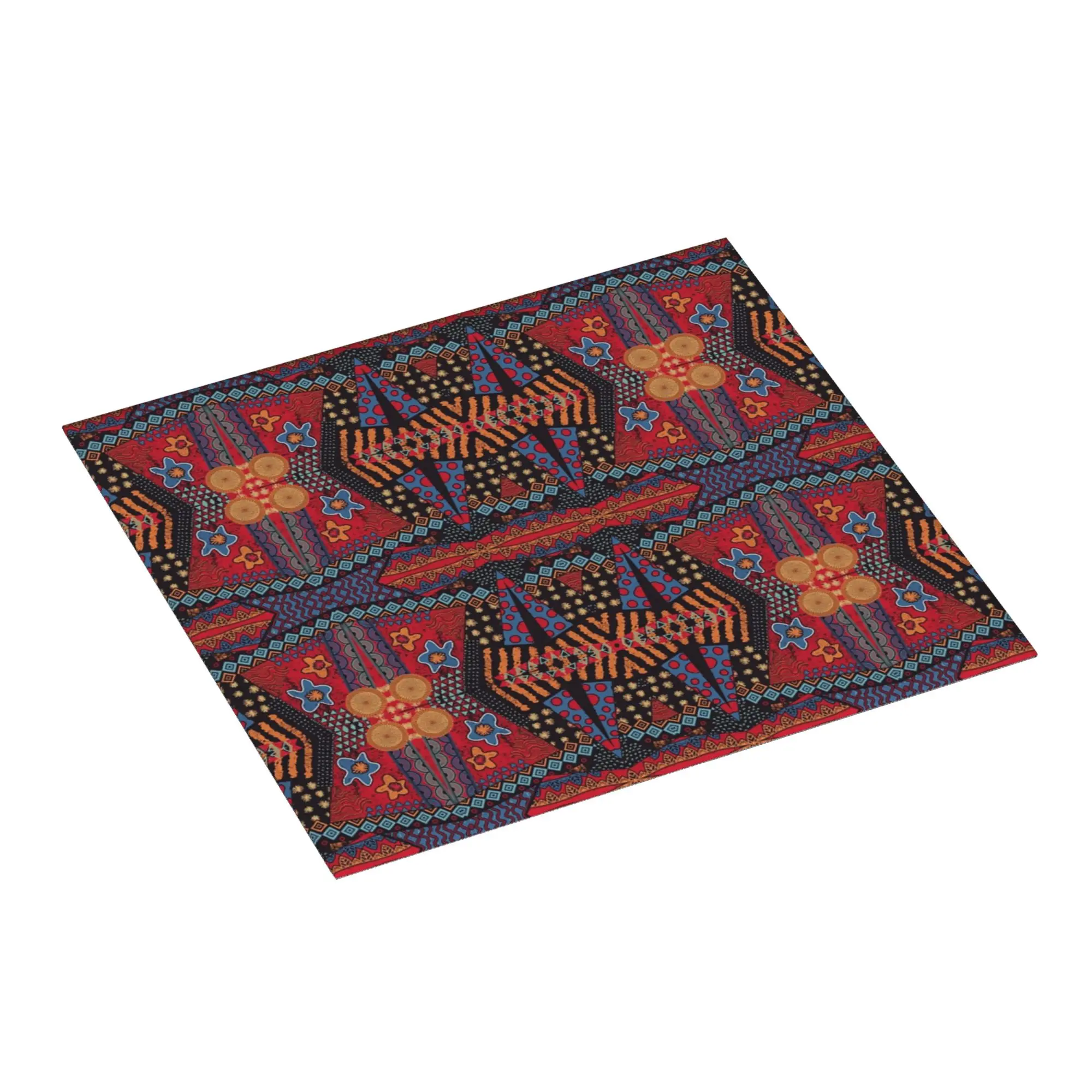 Drying Mat For Kitchen African Tribal Geometric Ankara Pattern Water Absorbent Waterproof On Slip Kitchen Counter Protector Mat