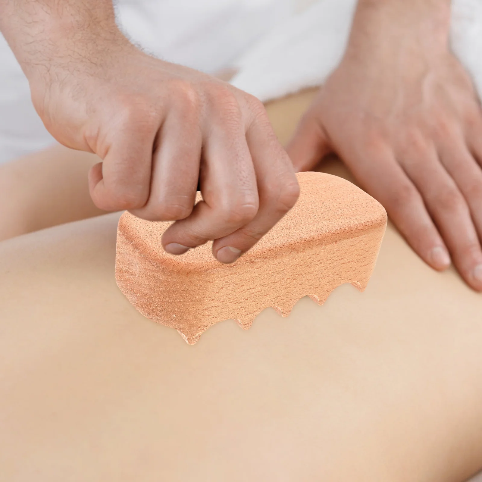 

Деревянный массажный инструмент Гуа Ша Доска Сейф для всех типов кожи Улучшает комфорт Универсальный для различных деталей тела Легкий захват Дизайн