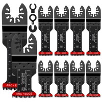 10PCS Japanese Oscillating Saw Blades Multitool Blade Kits Arc Edge Cutting Saw Blade Carbon Steel Saw Blades for Wood Plastics