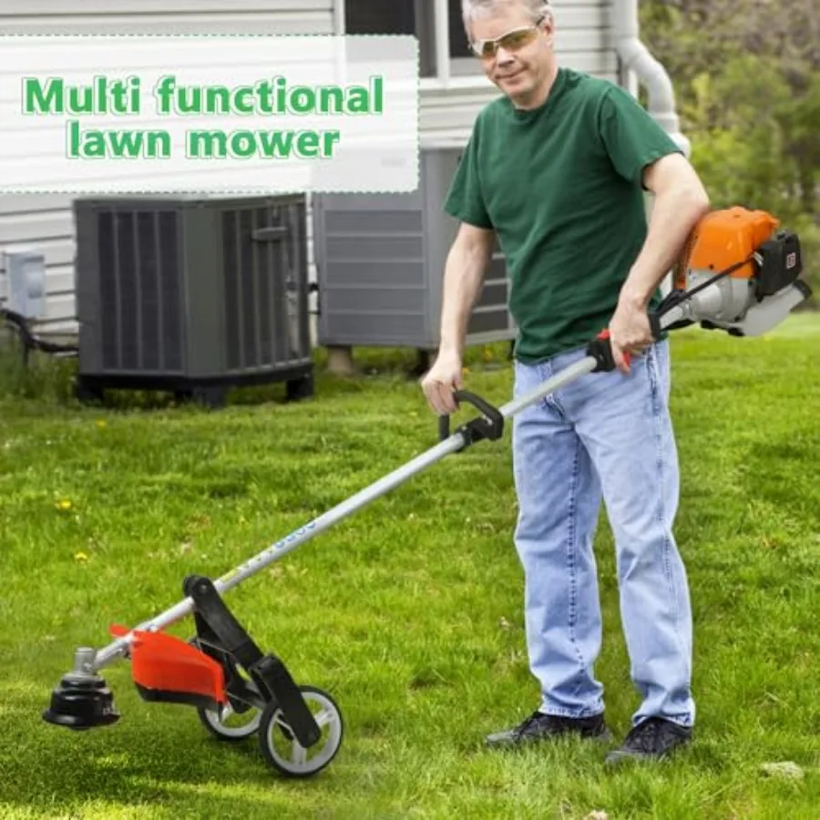 8in1 Gas Weed Wacker 52cc 2Cycle Gas Weed Eater with 9500rpm High Power String Trimmer Upgraded 2025 Model for Yard and Garden