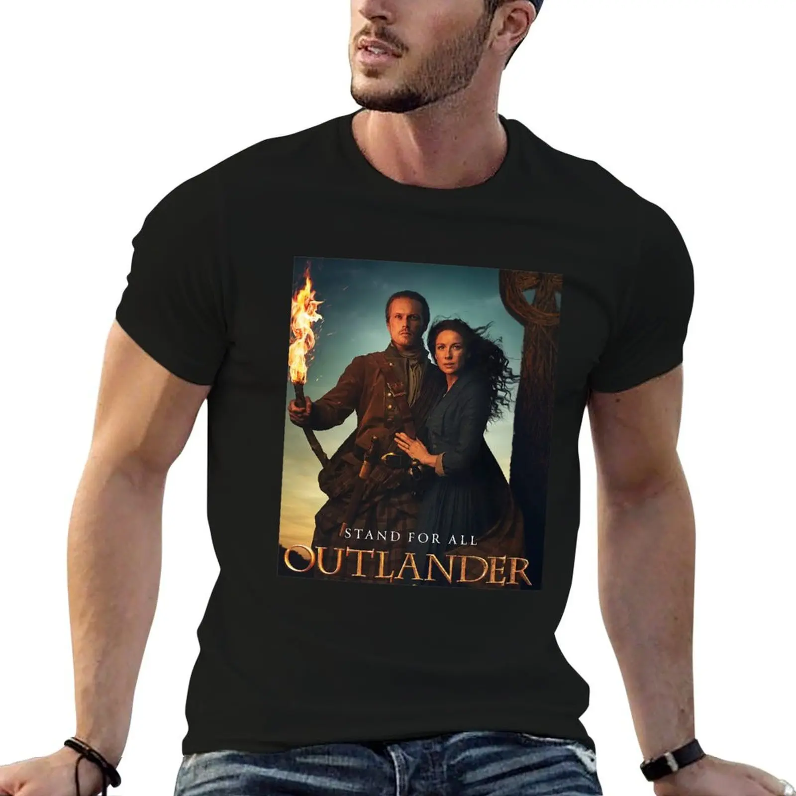 

Outlander Stand For All Jamie and Claire T-Shirt T-shirts oversize custom t shirt tshirts personalised fitted t shirts for men