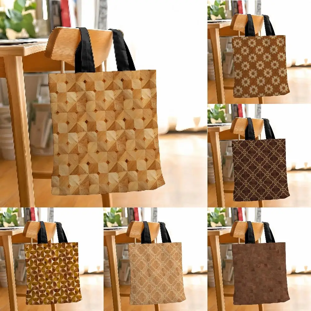 Dark-toned patterned design Storage Bags Beverage shopping bag grocery store storage bag for travel shopping storage