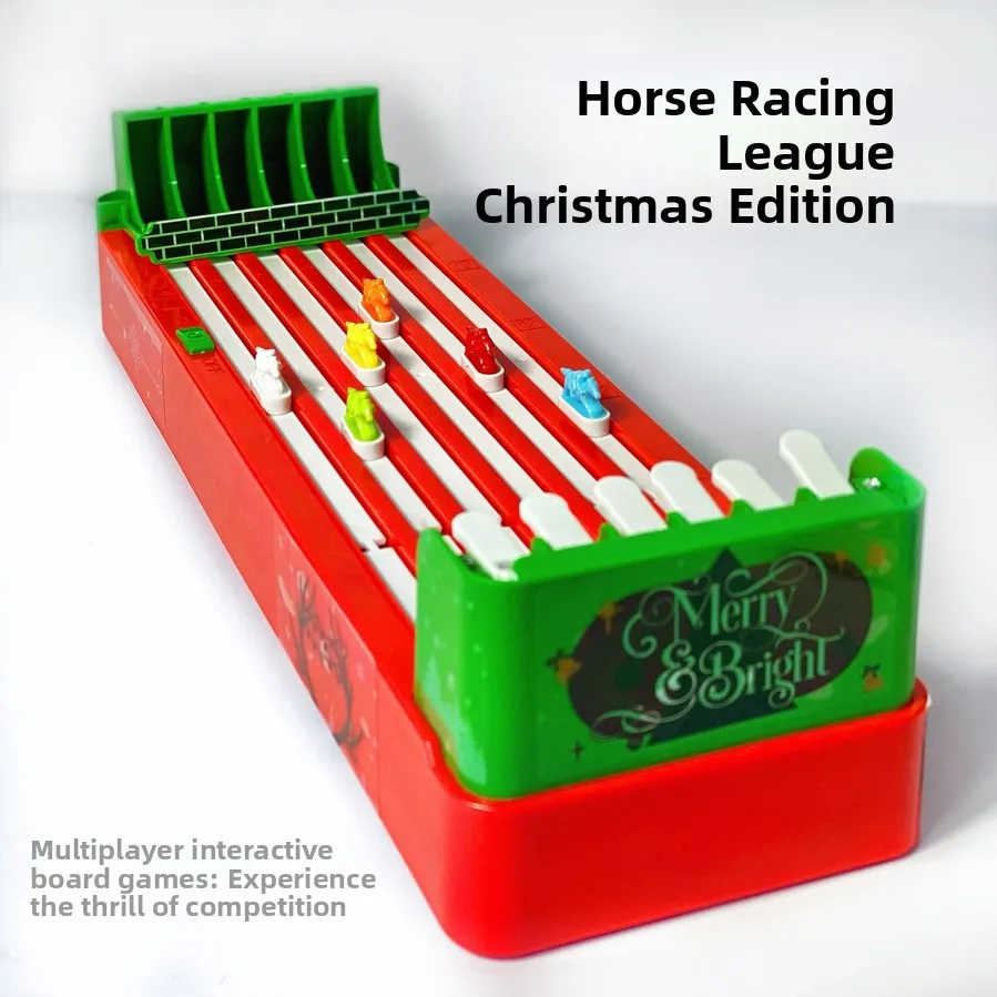 Christmas Horse Racing League Desktop Game, Horse Racing Machine, Competitive Parent-child Interactive Toy, Children's Gift
