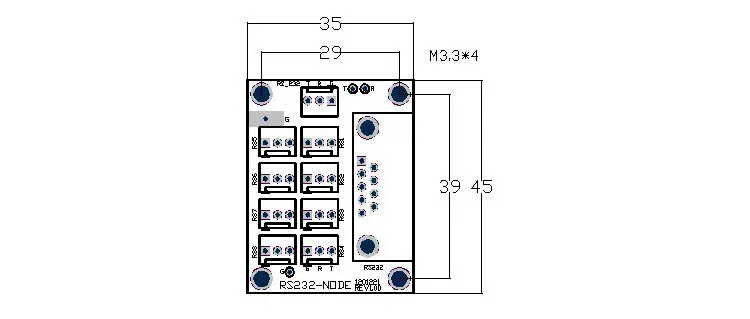 RS232 Hub, Serial Port HUB, supports our company's 1-8 channel temperature control board system for multi-module communication