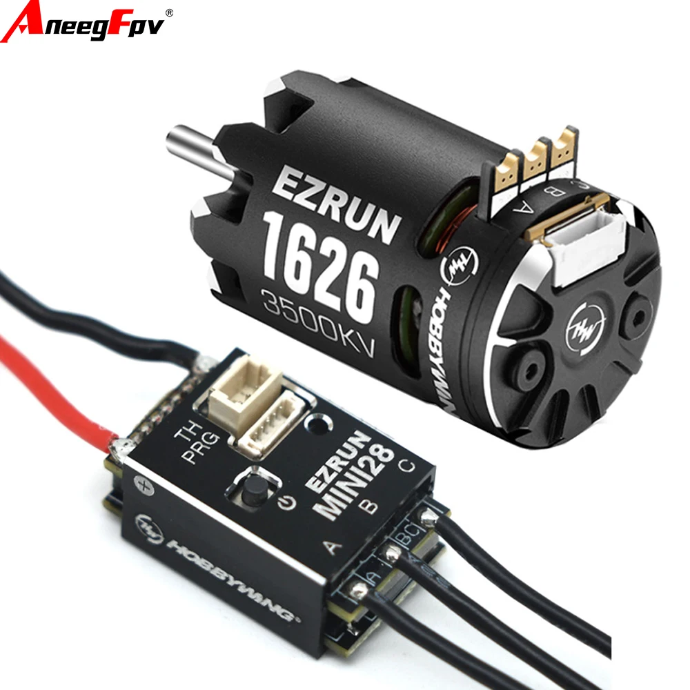 Hobbywing EzRun 1626 SD 3500 5000 6500KV Sensored Brushless Motor with MINI28 30A ESC for 1/28 Scale GL Racing Drift Car