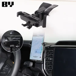 LHD for Ford Ranger 2023 2024 Car Phone Holder Special Fixed Bracket Base Wireless Charging Interior Accessories