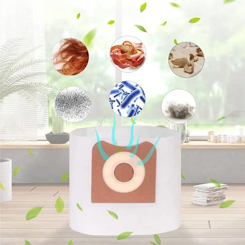 حقائب بديلة ABGP-14Pack VF3501 - لأكياس Ridgid Shop Vac & Workshop Dry Vac، أكياس فلتر جمع الغبار استبدال الجزء