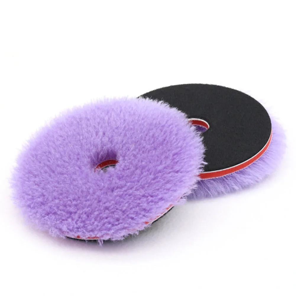 

5.5 Inch Purple Wool Polishing Pad Car Paint Polishing Buffing Pad For Waxing Buffer Polisher Fast Finishing Car Beauty Use