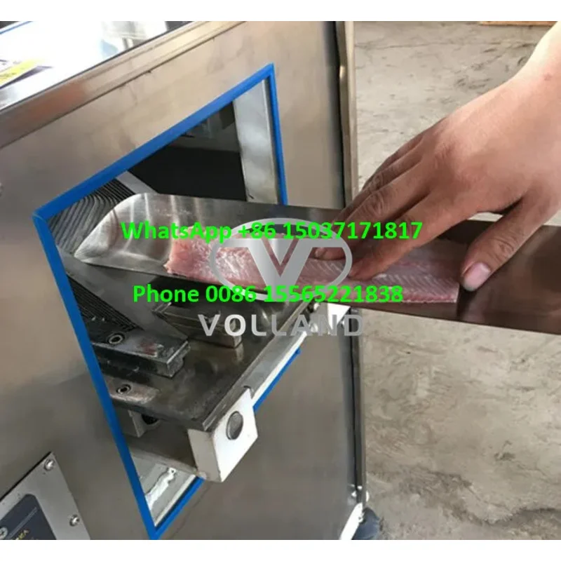 Filetatura di tilapia/macchina da taglio per fette di pesce gatto/affettatrice automatica per salmone