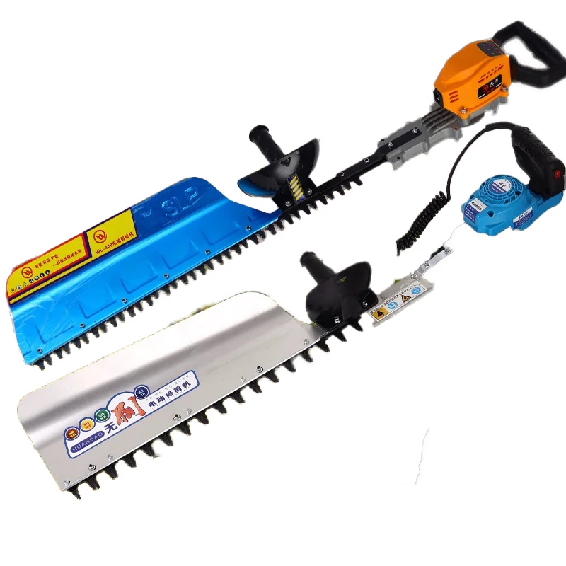 2 IN 1 Electric Hedge Trimmer Cordless Portable High Power Household Lawn Mower Rechargeable Pruner Weeding Garden Tools