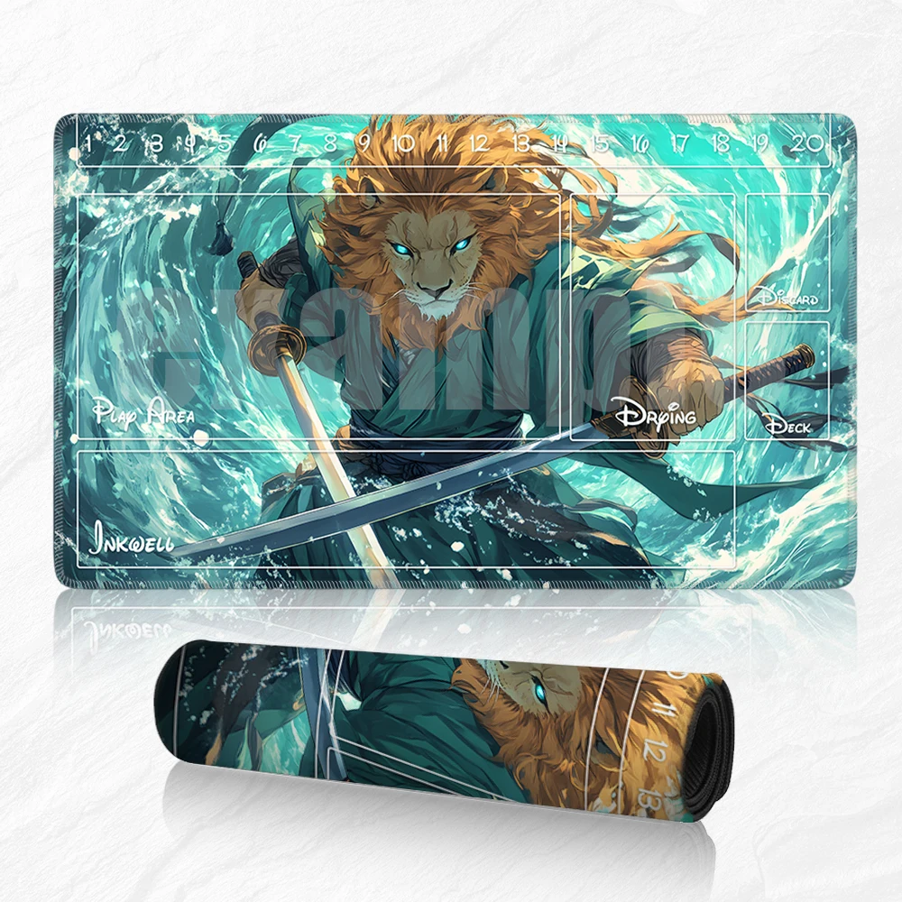 Lorcana  Playmat and Free Storage Bag Size 24X14IN Trading Card Game Protective Mats Scratch-Resistant Durable Mouse Pad 39