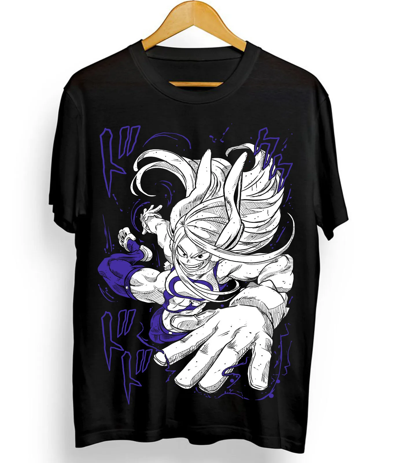 Rabbit Hero T-Shirt My Hero Academia Mirko Rumi Usagiyama Anime Girl All Size