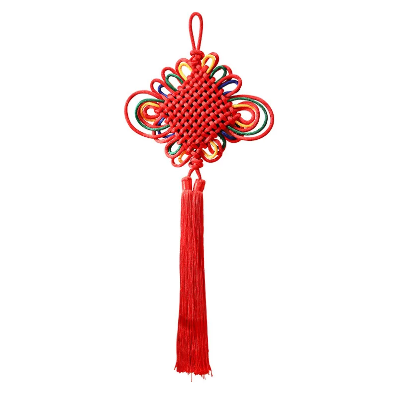 Chinese Knot Tassel 2025 New Year Decorations Traditional Red Lucky Oriental Pendant Ornaments Spring Festival Hanging Decor