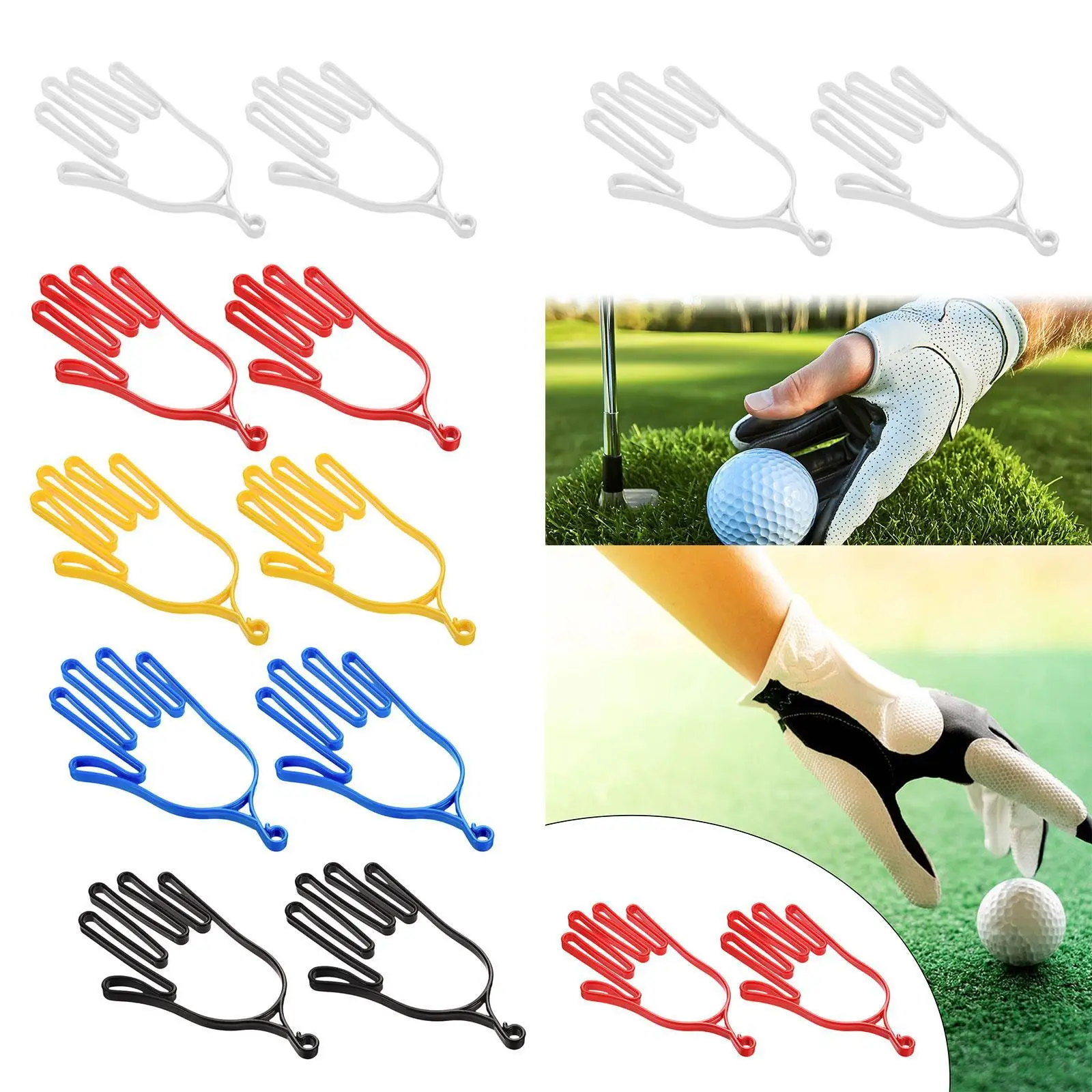 

Golf Gloves Support Frame Hand Shape Dryer Keeper Tools Golf Shaper for Workout Football Baseball Cycling