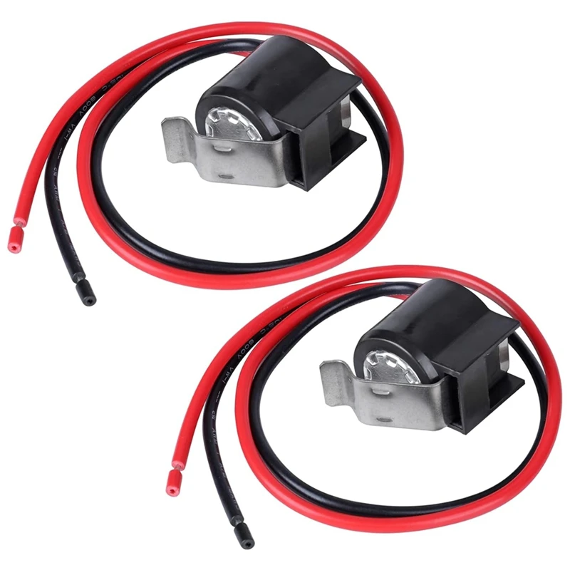 Refrigerator Defrost Thermostat W10225581, 2Pcs Bimetal Defrost Thermostat AP6017375-AT64