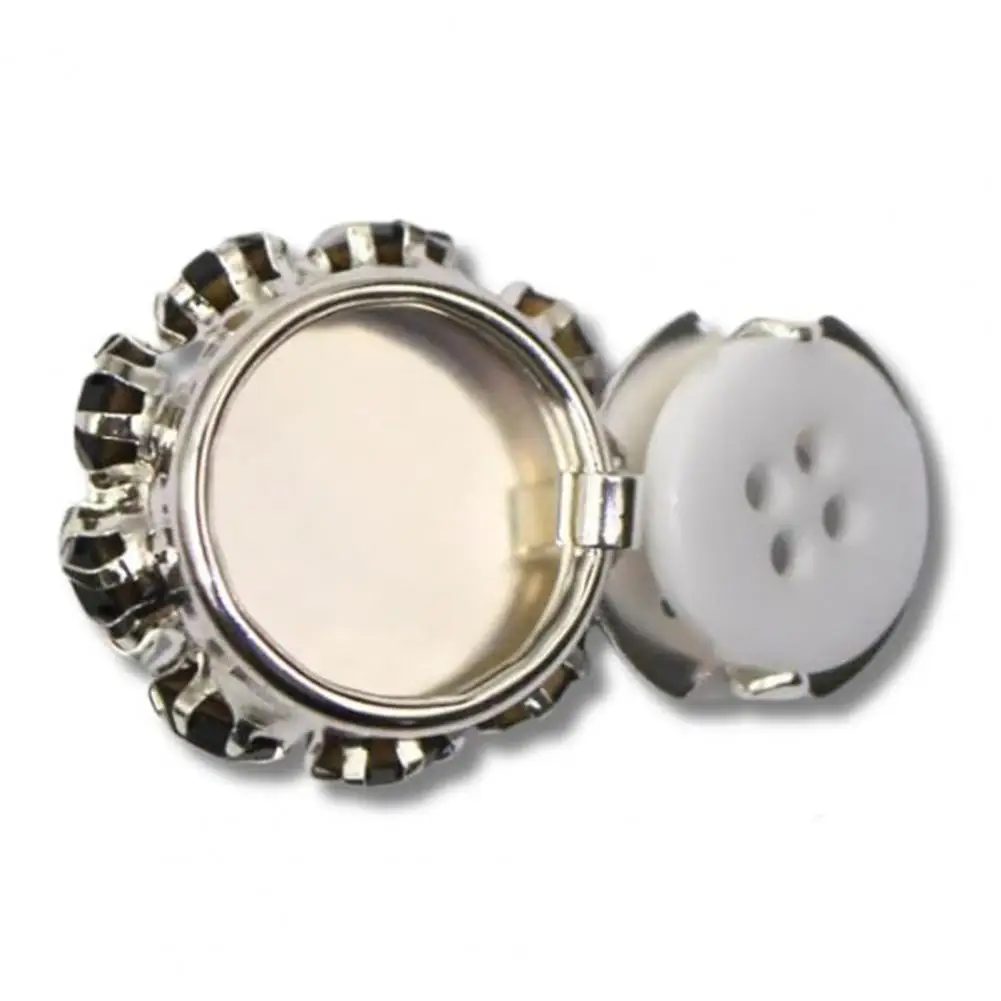 Pliers Press Button Snaps Rhinestone Button Covers Set Flower Sleeve Clip Embellishments No Sew Instant for Dress for Shirts