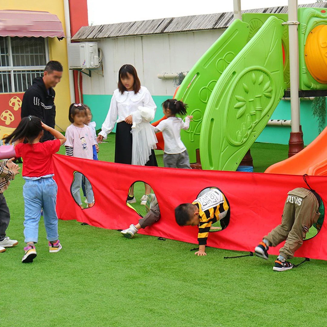 Kids Sensory Obstacle Course Game Mat Kindergarten Outdoor Group Crawl Jump Play Blanket Oxford Fabric Foldable Children Sports