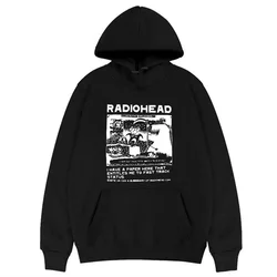 Unisex Rapper Radiohead Imprimir Moletons, pulôver de moda masculina, moletom feminino, Tops extragrandes com capuz, Harajuku Streetwear