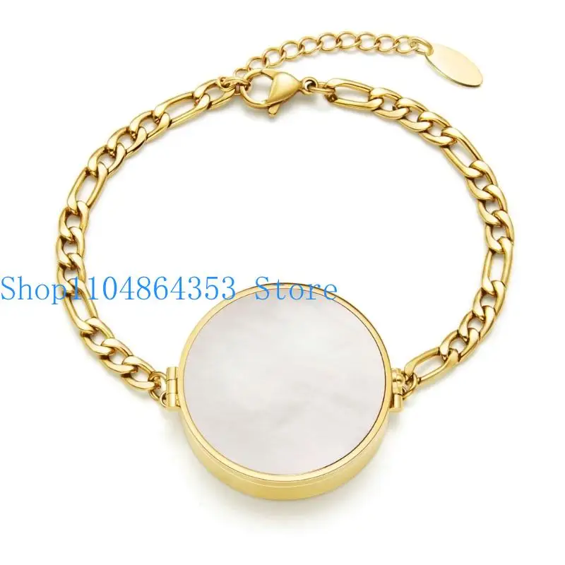 

652F Unique Lip Balm Accessory Bracelet with Lip Balm Compartment Random Flavor