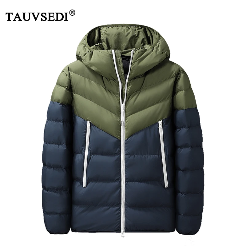 Winter Men Hooded Padded Windproof Warm Parkas Mens Stand Collar Thicken Overcoat Jackets Coats Male Montage Windbreaker Parkas