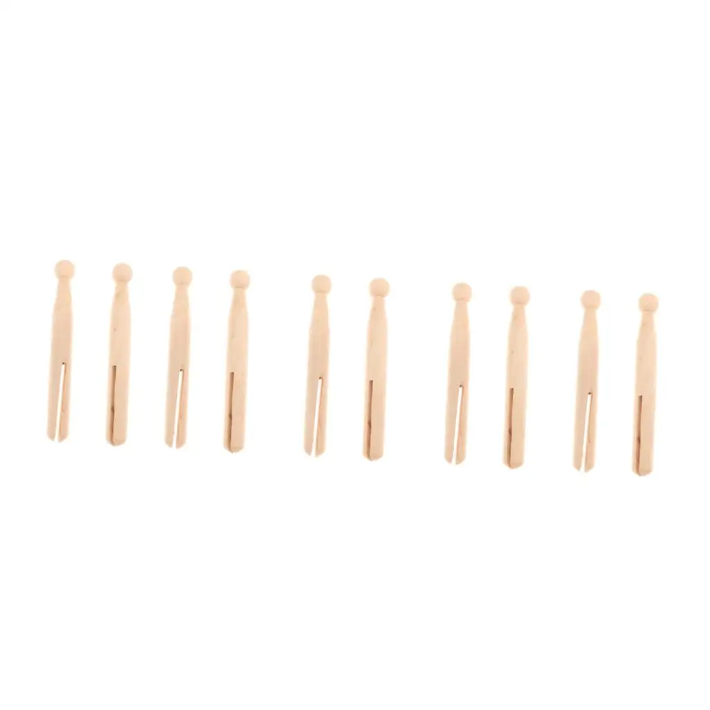 Unfinished Blank Figurine Wooden Pegs Vintage Clothespin Dolls DIY Making Crafts