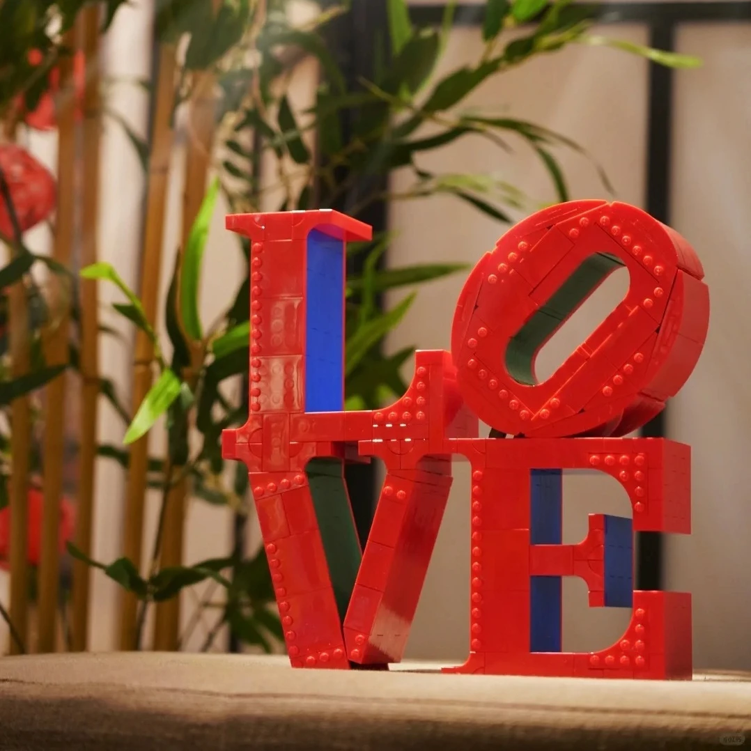 2026년 신모델 / LOVE 수제 하트 모양 조각 장식 예술 로맨틱 블록 새해 및 발렌타인데이 선물