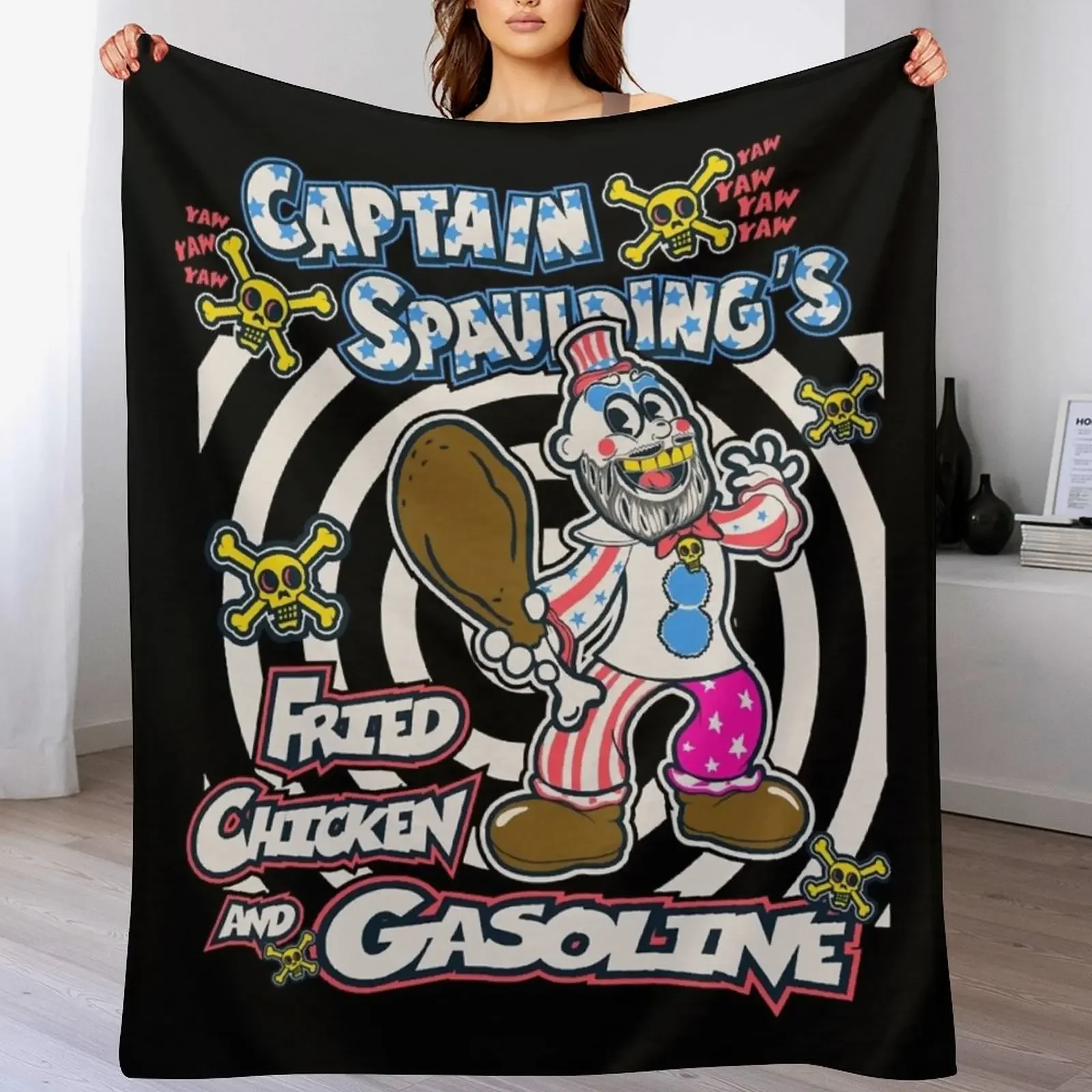 The House Of 1000 Corpses Mystery Revealed Throw Blanket Compact Warm Blanket for Car Road Trip