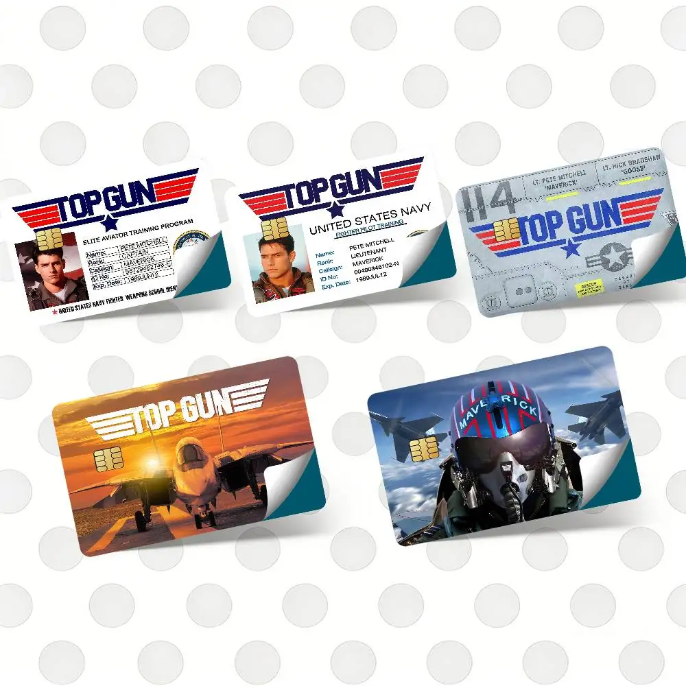 Top G-Gun Movie Hot Sale Decor Exquisite Card Sticker for Debit Credit Bank Cards Skin Cover Gift Student