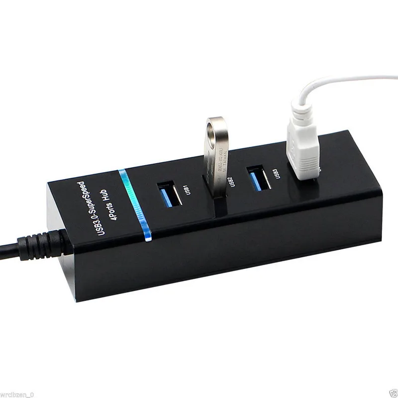

4-портовые высокоскоростные концентраторы, высокоскоростные 4-портовые USB 3.0 + 2,0, мульти-концентраторы, расширение разветвителя для настольных ПК, ноутбуков, адаптер USB-концентратор