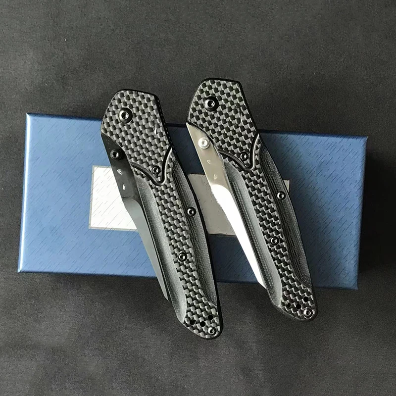 Carbon Fiber Handle BM 940 Tactical Folding Knife 440C Blade Outdoor Safety Defense Pocket Knives EDC Tool