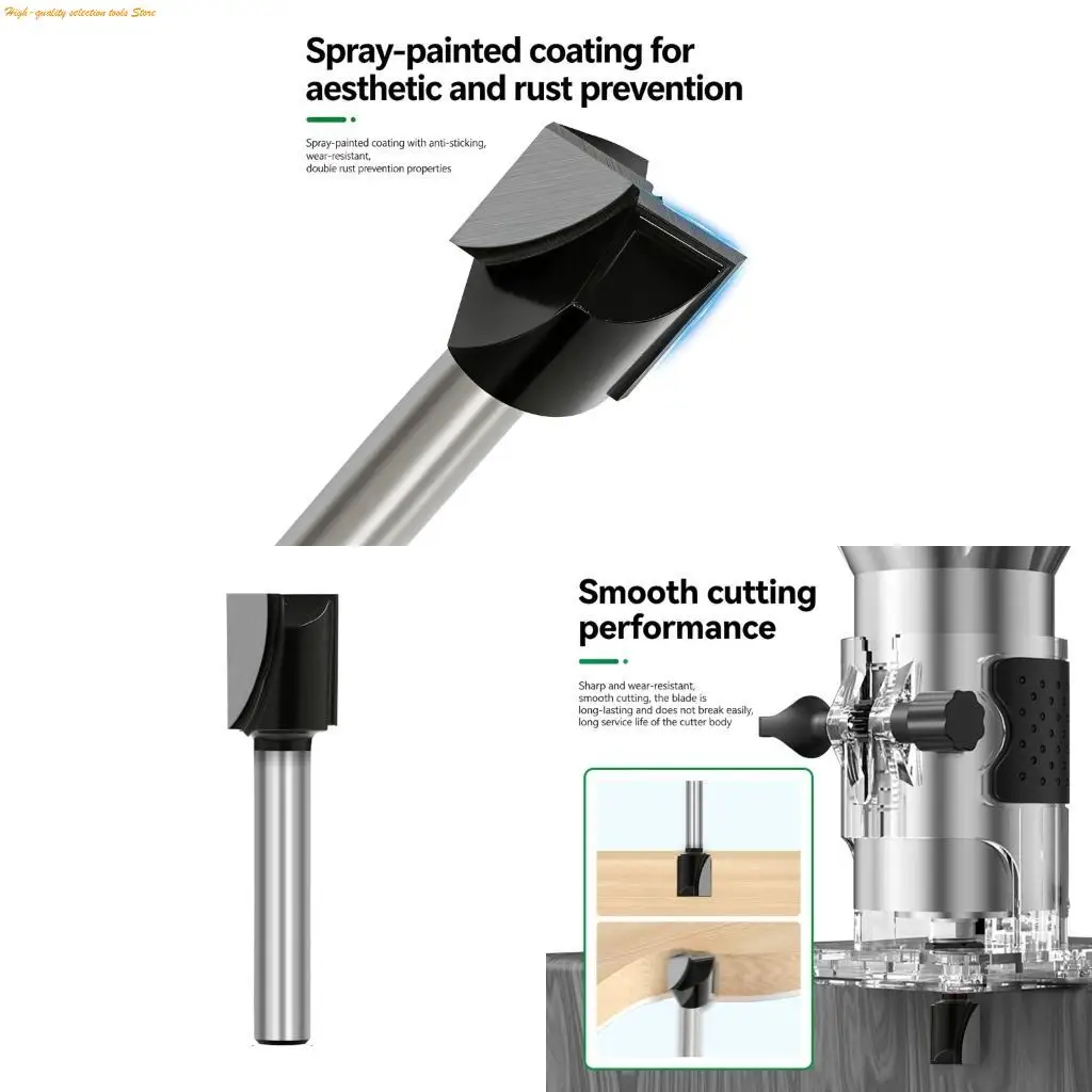 

203F High Performances Black Router Bit Set for Most Machines Shank Woodworking