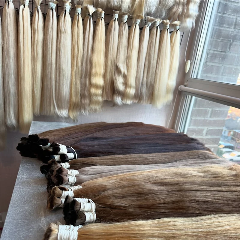 

100% настоящие человеческие волосы, объемные волосы, девственные прямые волосы Remy, объемные 18 30 дюймов, 1b613, медовые блондинки, пучки волос для наращивания, без утка