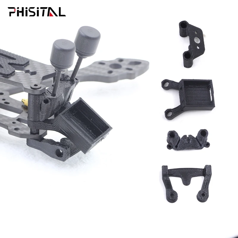 3D Printed BN-220 GPS module Mount TPU Holder T-shaped Antenna Fixed Bracket Seat for FPV Drone Mark5 Frame analog digital parts