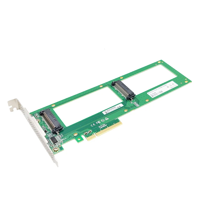 Imagem -02 - Placa Pci Express Nvme 4.0 Gen x8 para 2x U.2 Sff8639 U.2 Ssd