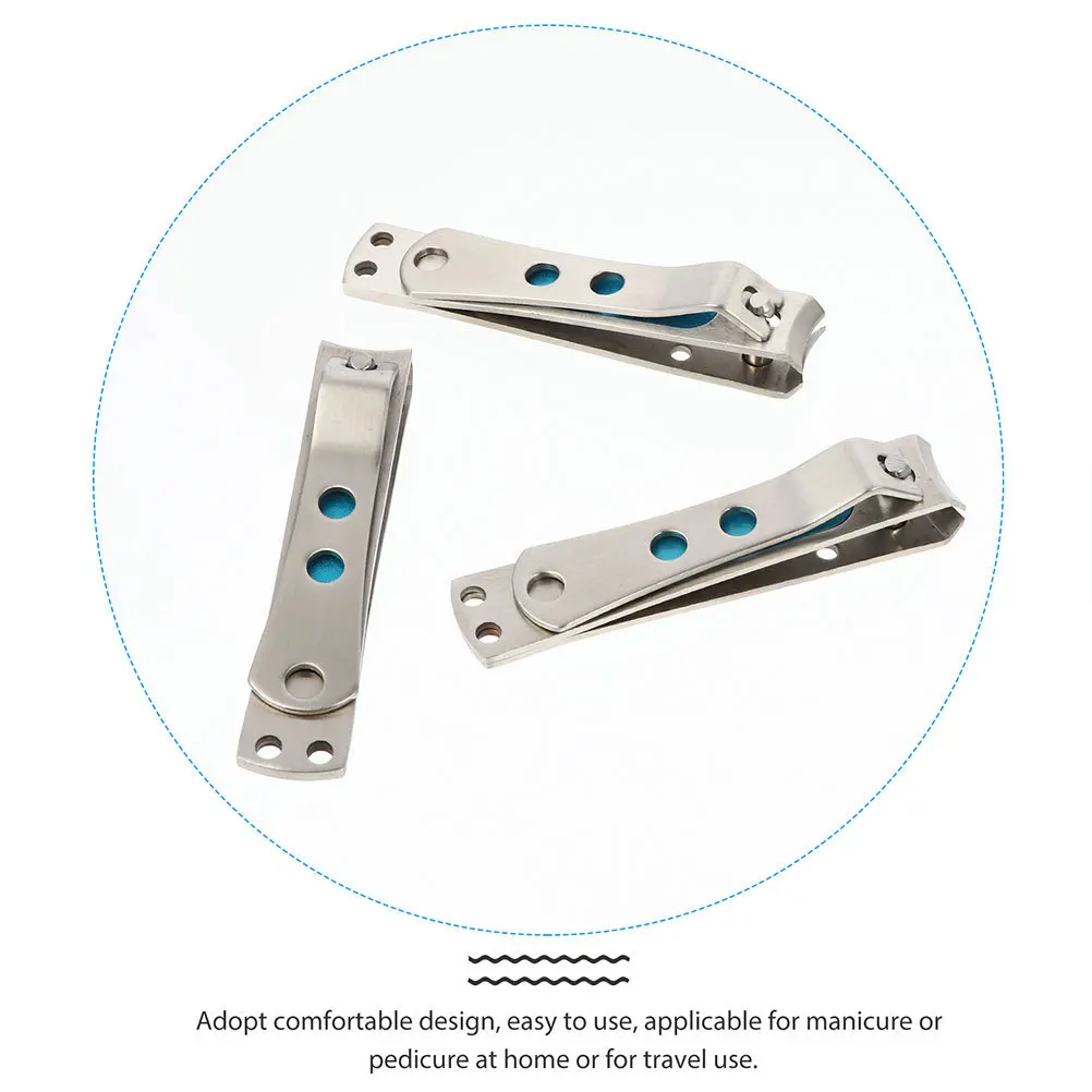 

4Pcs Stainless Steel Nail Clippers Professional Finger Toe Trimmer for Home Pedicure Use Nail Clipper Stainless Steel Cutters