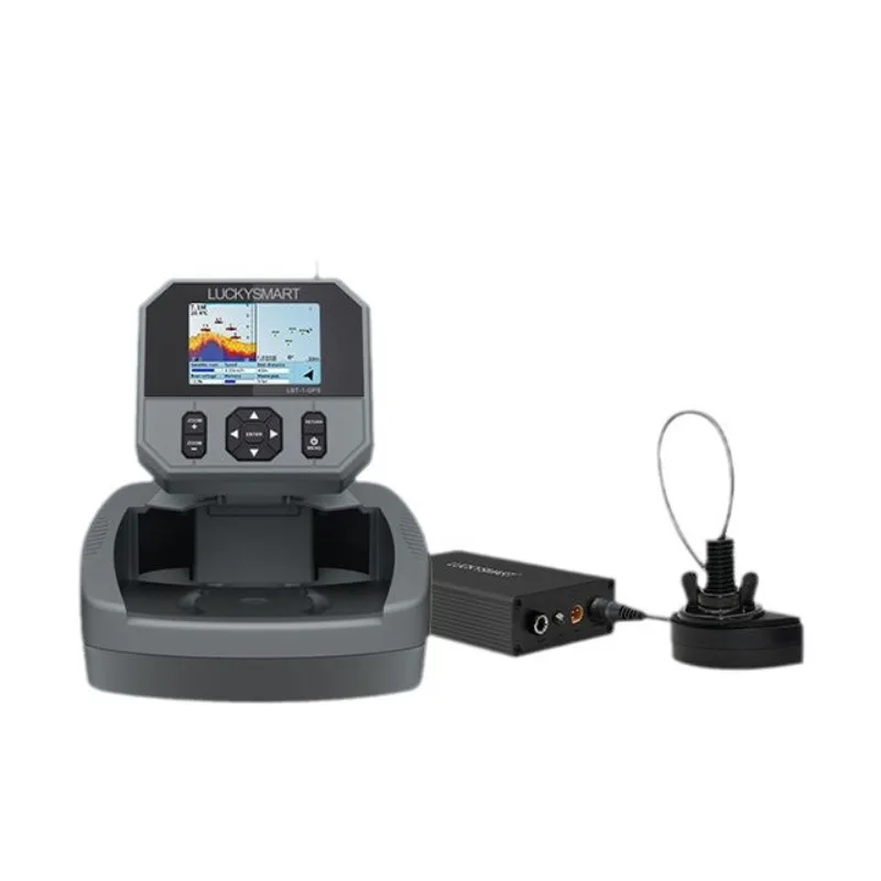 Localizador de peixes Sonar Tecnologia preta Tela colorida Sonar Localizador de peixes ao ar livre