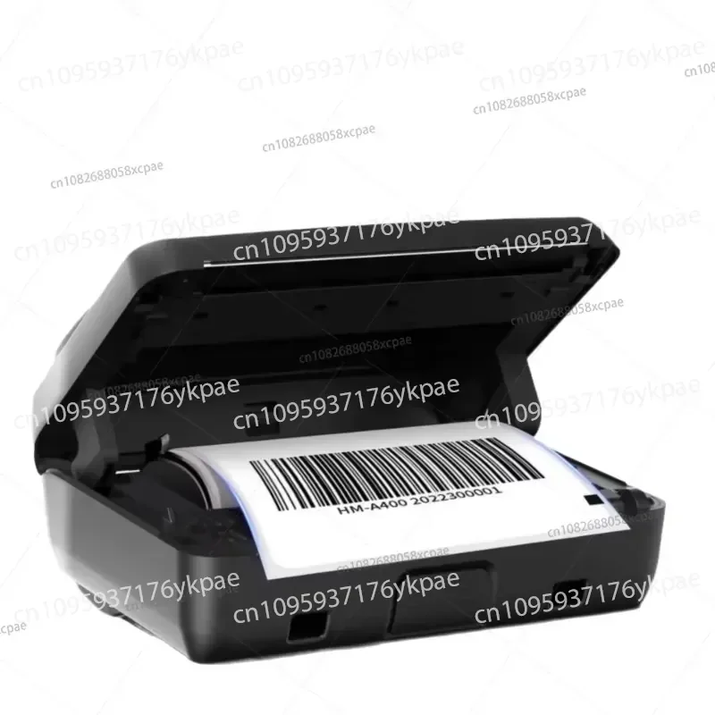 HM-A400 Portable Thermal Label Printer 110mm Warehousing Barcode Postal Express Surface Single Machine