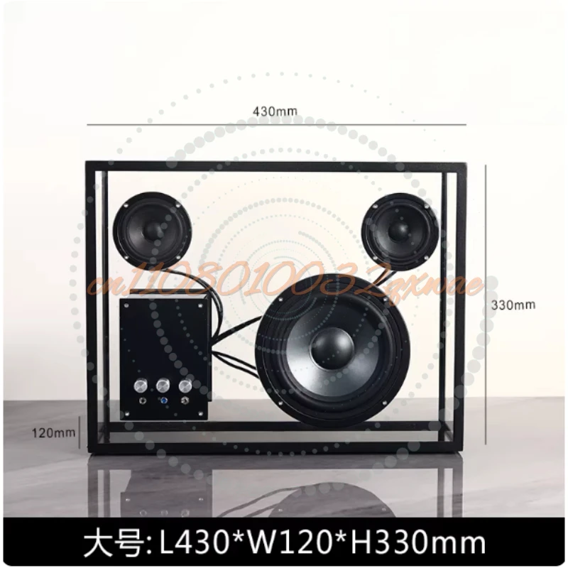 Creative transparent subwoofer audio living room desktop decoration simple retro bluetooth high-value speaker ornament