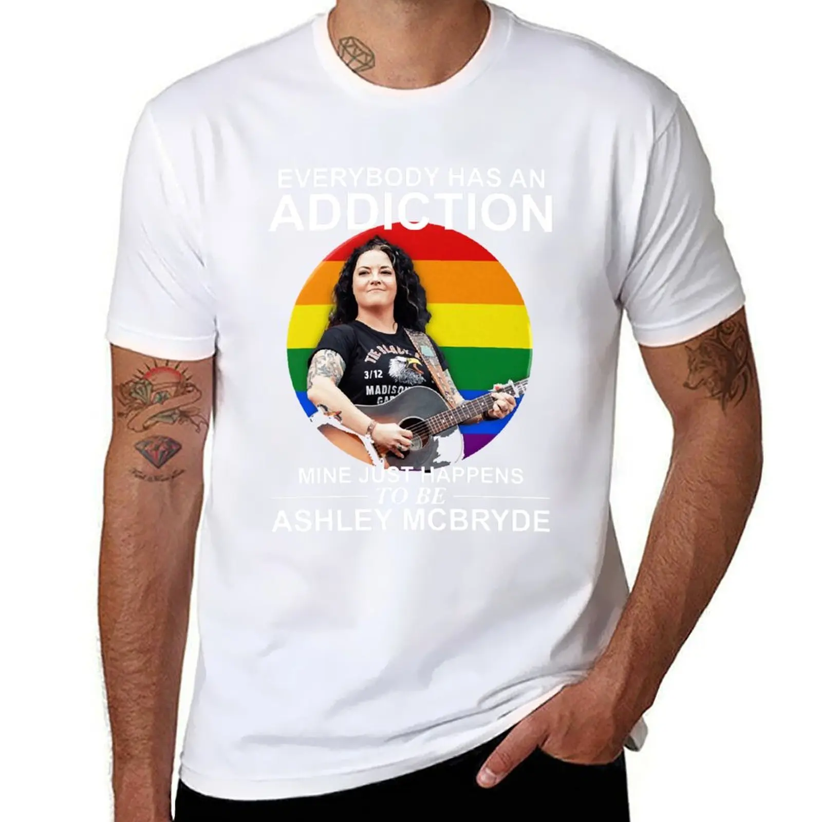 

Ashley mcbryde T-Shirt Casual Breathable Short Sleeve Top