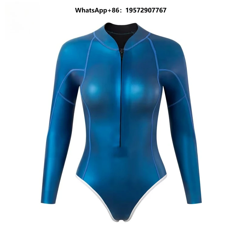 2mm Women's One-Piece Wetsuit Swimsuit for Surfing Snorkeling Freediving