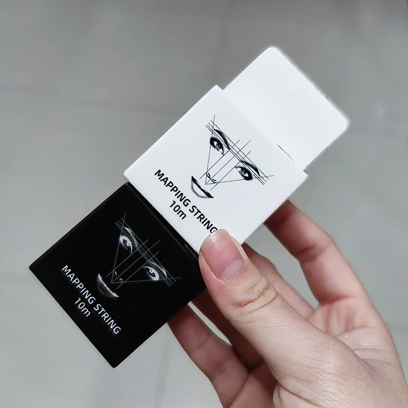 

2022 New Microblading Mapping String Pre-Inked Eyebrow Marker Thread Tattoo Dyeing Thread PMU Permanent Makeup Tattoo Supplies