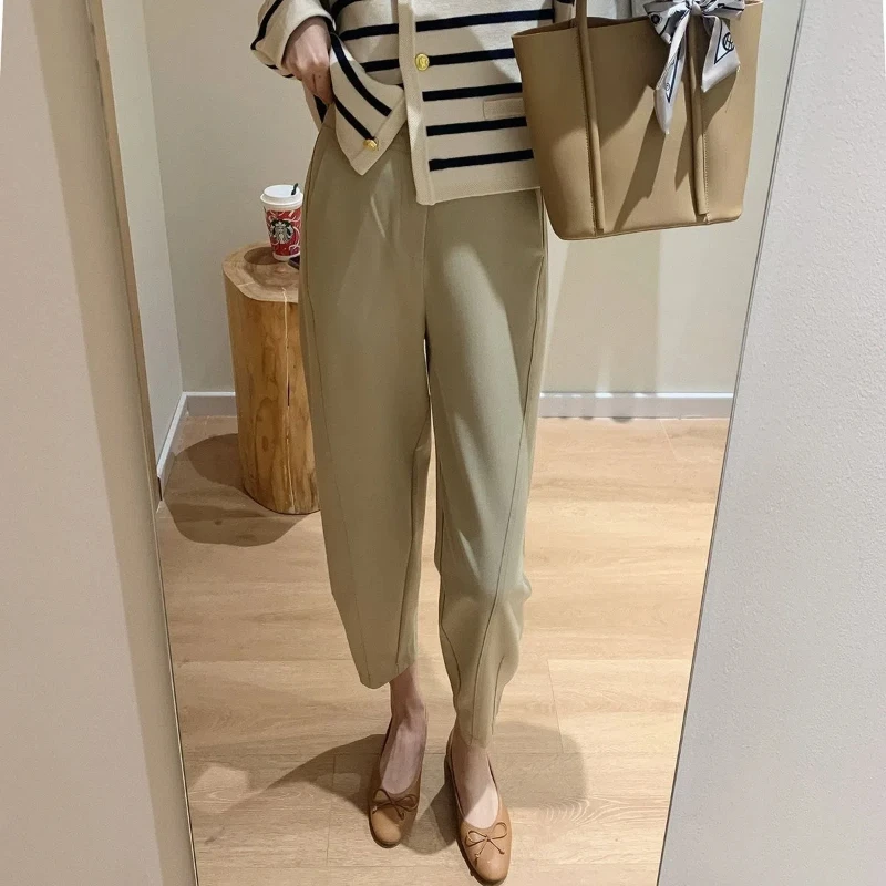 

Women's New Style of Flesh-covering Slimming Design Nine-point Casual Pants Pear-shaped Body Loose Harun Grandma Pants