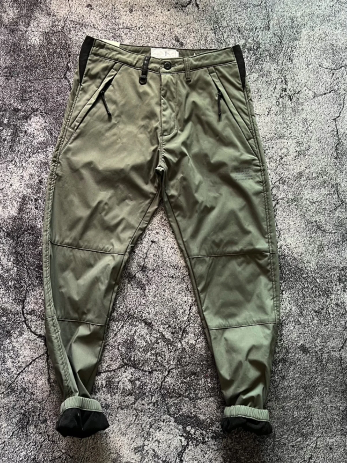 

Thiened Fce Work Trousers Casual Loose Fit Windproof Autumn Winter Warm Cargo Pants Elastic Waist Outdoor Leisure Long P...