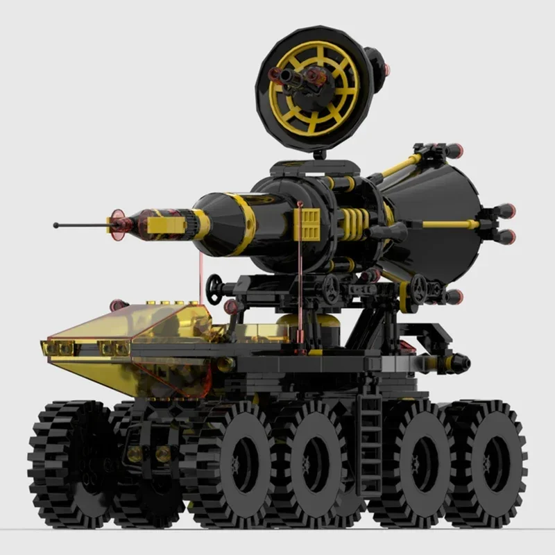 862pcs MOC 모바일 로켓 운송 Blacktron 조립 전차 빌딩 블록 그림 |   학습 및 디스플레이 장난감 선물 장식품