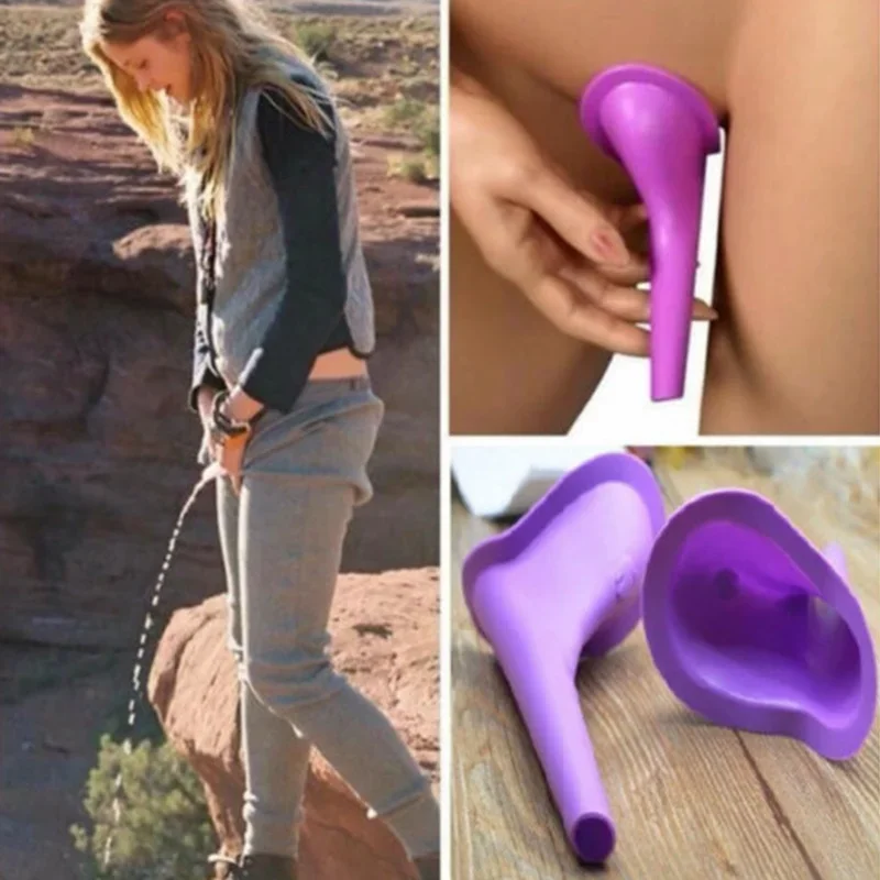 Women Girls Urinal Soft Silicone Urination Device Travel Outdoor Camping Stand Up Pee Girl Urine Toilet Parts Urinals Fixture