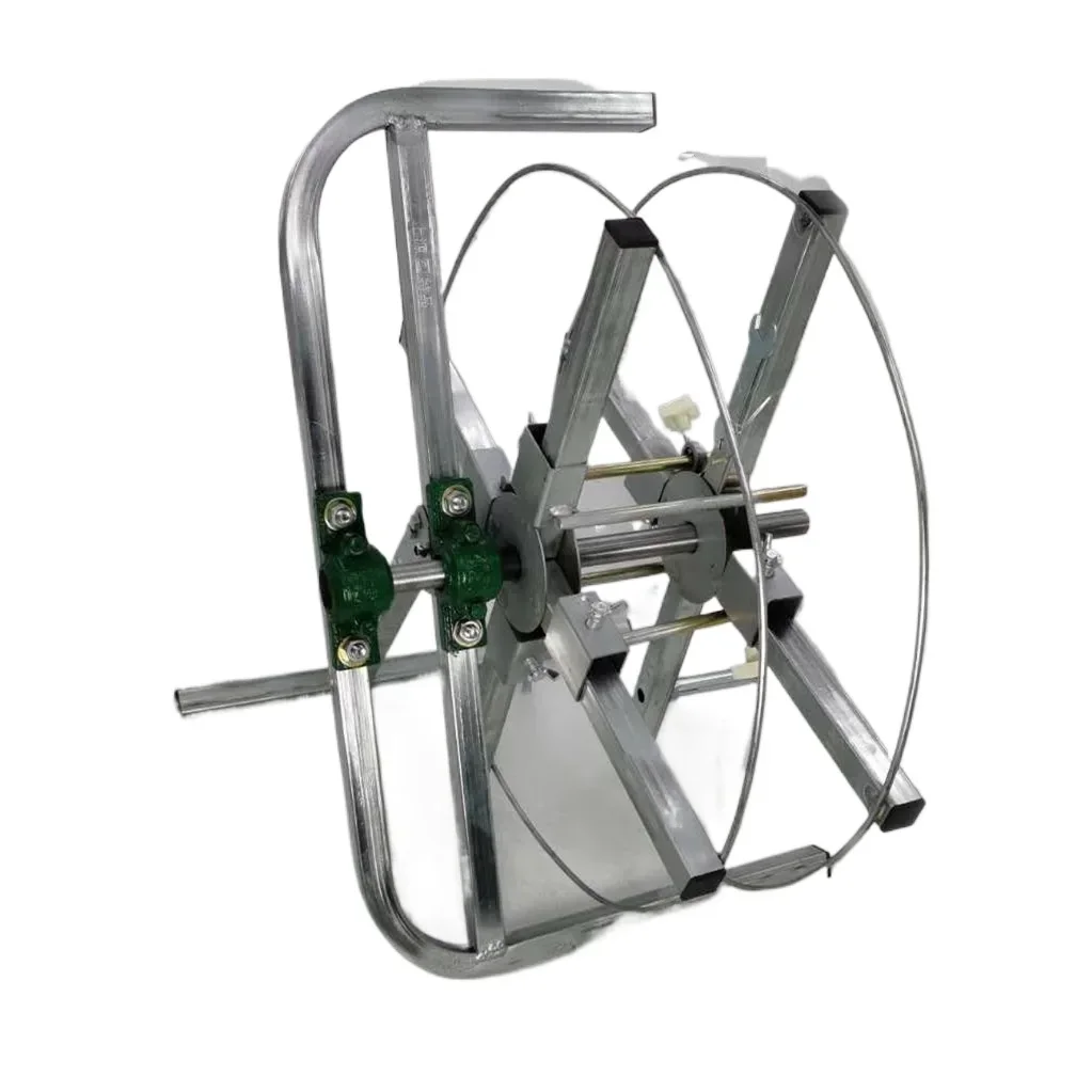 Manual Cable Coiling Rack Wire Reel Holder, Electric Wire Rewinding Spool Stand for BV Cable Fiber Optic Network Cord